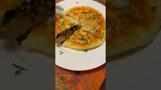 Stuffed Giant Potato Pancake  shorts glutenfreerecipes [upl. by Aneerhs410]