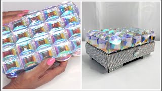 6 MINUTE DIY  GOODWILL DIY  GLAM JEWELRY BOX [upl. by Spearing]