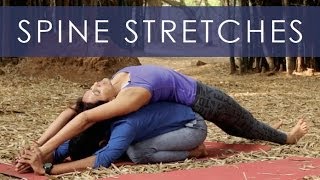 Couples Yoga  For The Spine  Stretches and Exercises I 3 [upl. by Gibert557]