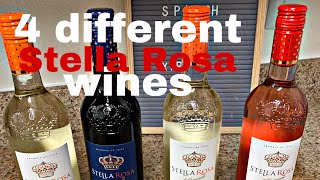 Stella Rosa wine review  4 different flavors  wine tasting [upl. by Baumbaugh]