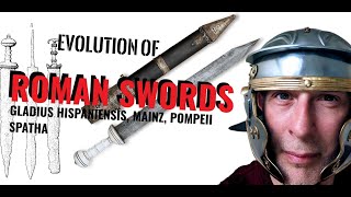 ROMAN SWORD DEVELOPMENT Gladius Hispaniensis Mainz Pompeii Spatha [upl. by Ricarda915]