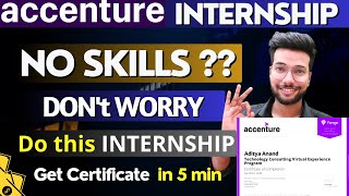 FREE Internship Certificate Online from Accenture  Forage Virtual Internship Certificate in 5 min [upl. by Mcmaster]