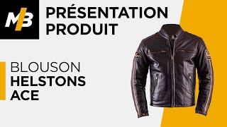 Blouson HELSTONS ACE avis en vidéo par Motoblouz [upl. by Eldridge361]