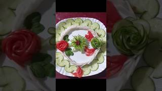 New salad decoration 2024  How to esay salad design  simple salad banany ka Tariqa  esay salad [upl. by Yerroc848]