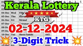 Kerala lottery guessing  02122024  Kerala lottery result [upl. by Azmah]