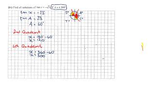 LCHL Revision Question 20  Trigonometry [upl. by Wyn]