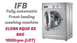 IFB 65 kg Fully Automatic Front Loading Washing Machine Full Demo  Senorita Aqua VX White [upl. by Ryon]