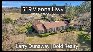 519 Vienna Hwy Hawkinsville GA  Realtor Larry Dunaway  Bold Realty [upl. by Netti673]