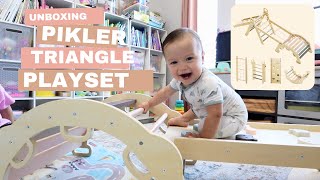 unboxing the bluewood pikler triangle playset [upl. by Lyndel]