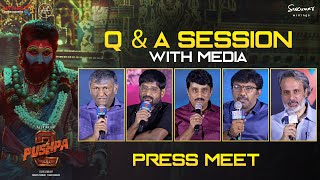 QampA Session With Media  Pushpa 2 The Rule Grand Press Meet  Allu Arjun  Sukumar  Rashmika  DSP [upl. by Britta]