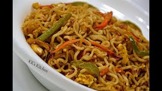 Egg maggi with vegetables  How to prepare egg maggi noodles  Tasty indian recipe Bachelors Recipe [upl. by Eiramyelhsa]