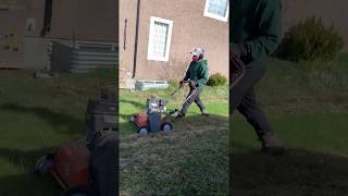 Lawn Power Raking Service by Legendary Lawns Calgary [upl. by Rowe]