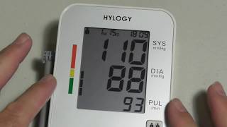 HYLOGY Digital Blood Pressure Monitor Upper Arm NEW MODEL H12 REVIEW [upl. by Maillij430]