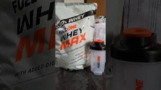 Unboxing Fuelone Whey Max protein review wheyprotein shorts fuelone shortsfeed [upl. by Berey]