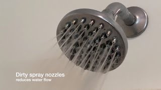 How To Clean Your Shower Head with No Tools or Plumbing Experience [upl. by Merfe]