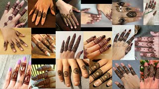 Latest beautiful stylish mehndi design  finger henna design  simple most stylish finger mehndi [upl. by Ennybor]