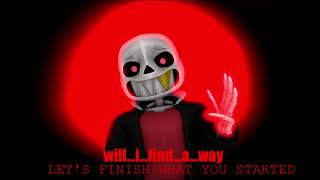 Underfell Megalovania Dual Remix with lyrics 75 slow down EPIC [upl. by Ursola64]