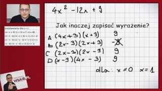 Korepetycje z matematyki odc 3  wyrażenia algebraiczne  WSAiB Gdynia [upl. by Ednutabab]