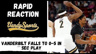 Rapid Reaction Vanderbilt falls to 05 in SEC play with doubledigit loss to Mississippi State [upl. by Miahc]