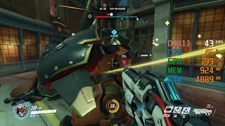 Radeon Vega 3 Graphics  AMD Athlon 200GE  Overwatch FPS Test [upl. by Gyimah]