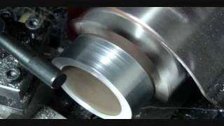 Lathe Turning and Facing 25 inch steel tube [upl. by Leblanc686]