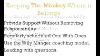 Delegating Responsibility The Monkey on Your Back  A 3Minute Crash Course [upl. by Ilrac]