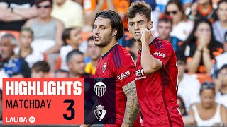 Resumen de Valencia CF vs CA Osasuna 12 [upl. by Hosbein]