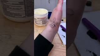 My first Stick and Poke tattoo [upl. by Ybsorc697]