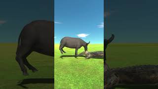 Predator vs Prey Crocodile Confronts Buffalo [upl. by Mccreery]