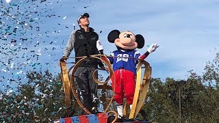 Walt Disney World Super Bowl MVP Nick Foles Parade at Magic Kingdom [upl. by Anilrats862]