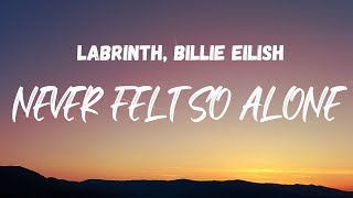 Labrinth  Never Felt So Alone ft Billie Eilish Lyrics [upl. by Anahir]