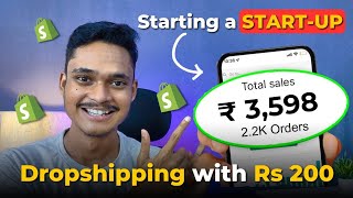 ✨ I tried Dropshipping with Rs 200 for 24 hours  Dropshipping Challenge with Rs 200 [upl. by Martainn]