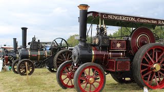 Rempstone Steam Rally Working Field Showmans amp Traction engines 2024 [upl. by Enyad]