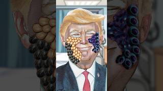 Donald Trump ASMR Treatment  remove ticks and callous from Trump  severely injured animation [upl. by Meares]