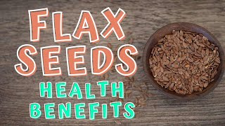 HEALTH BENEFITS OF FLAX SEEDS [upl. by Yraek]