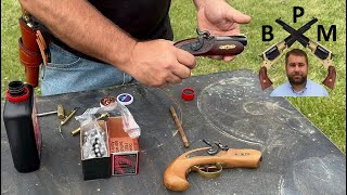 Firing the Black Powder Deringer That Shot Lincoln PHILADELPHIA DERINGER derringer [upl. by Lockwood]