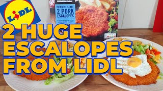 2 Huge Pork Escalopes from Lidl [upl. by Ruosnam]