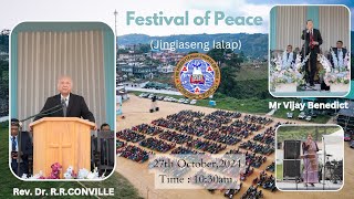 Jowai Presbyterian Church II Festival of Peace II Rev Dr RR Conville II 1030 am Service [upl. by Bax]