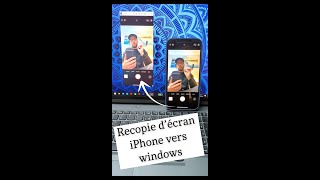 Recopie décran iPhone vers windows shorts [upl. by Ewell86]