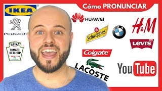 📣 PRONUNCIACIÓN en ESPAÑOL 📣 de 20 Marcas Internacionales 🗣 [upl. by Weywadt900]