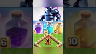 INFERNO TOWER 🗼 🆚 PEKKA WITH SPELLS  CLASH OF CLANS  clashofclans coc shorts viralvideo [upl. by Nonez]