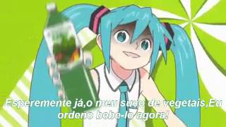 Hatsune Miku Po pi po Vegetable Juice Legendado PTBR [upl. by Kermy]