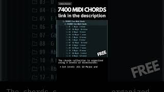 FREE MIDI CHORD PACK shorts [upl. by Leasa611]