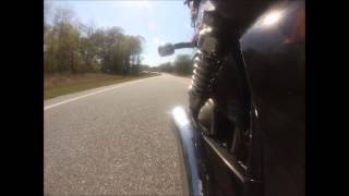 Honda Magna VF700C V45  What does it sound like Unbaffled Custom Pipes 2 [upl. by Sucramrej]