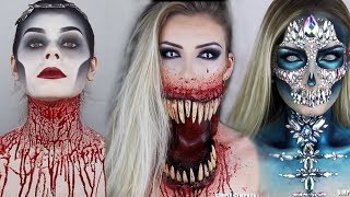 Os Melhores Tutoriais de Maquiagem para o Halloween 5  CHEIAS DE CHARME TUTORIAIS👻💀 [upl. by Neraa589]