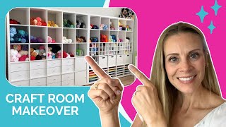 Craft Room Makeover Functional Organized and BudgetFriendly [upl. by Nehgaem]