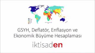 Nominal ve Reel GSYH Deflatör Enflasyon Oranı ve Ekonomik Büyüme Oranı Nasıl Hesaplanır [upl. by Eetsud]