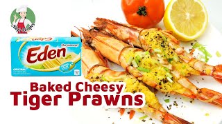 How to Cook Prawn Thermidor  Baked Cheesy Tiger Prawns  Baked Shrimp [upl. by Oirevlis]