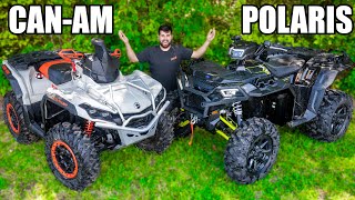 CanAm Outlander VS Polaris Sportsman  WHAT WILL WIN [upl. by Einegue]