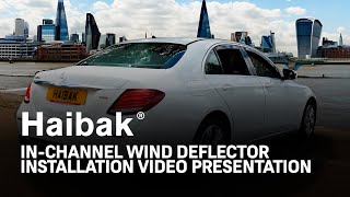 HAIBAK PREMIUM WIND DEFLECTOR INSTALLATION GUIDE WITH ENGLISH CAPTIONS 4K winddeflectors diy [upl. by Eniger903]